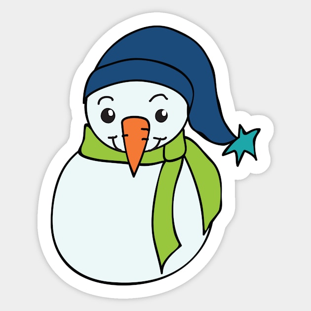 Snowman Sticker by MegMarchiando